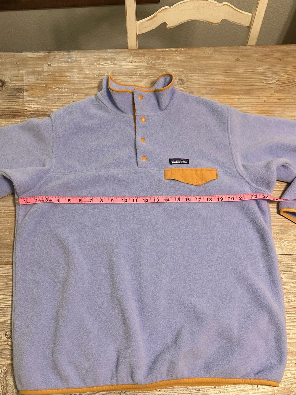 Patagonia Lightweight Synchilla Snap-T Fleece Pullover Periwinkle Blue Sz XL - Picture 8 of 8